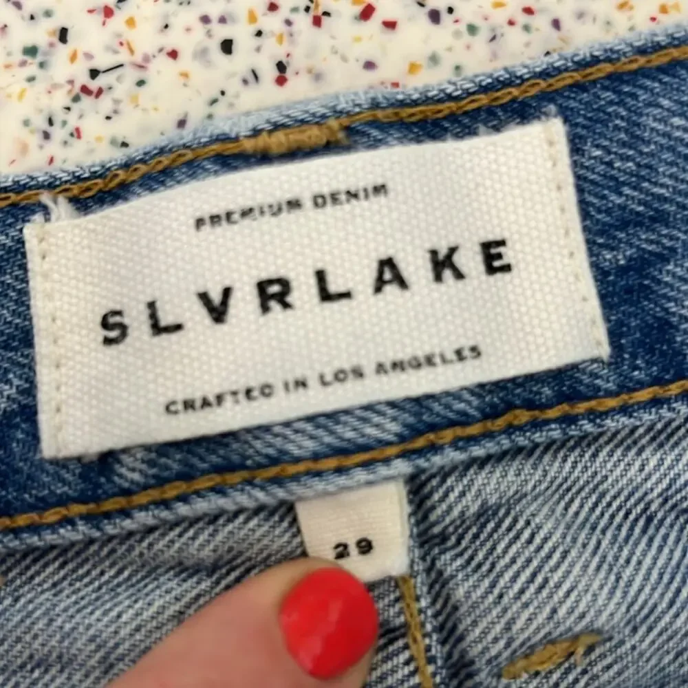 SLVRLAKE Tyler Denim Jeans in Lucky Town Straight Leg 100% Cotton Size 29